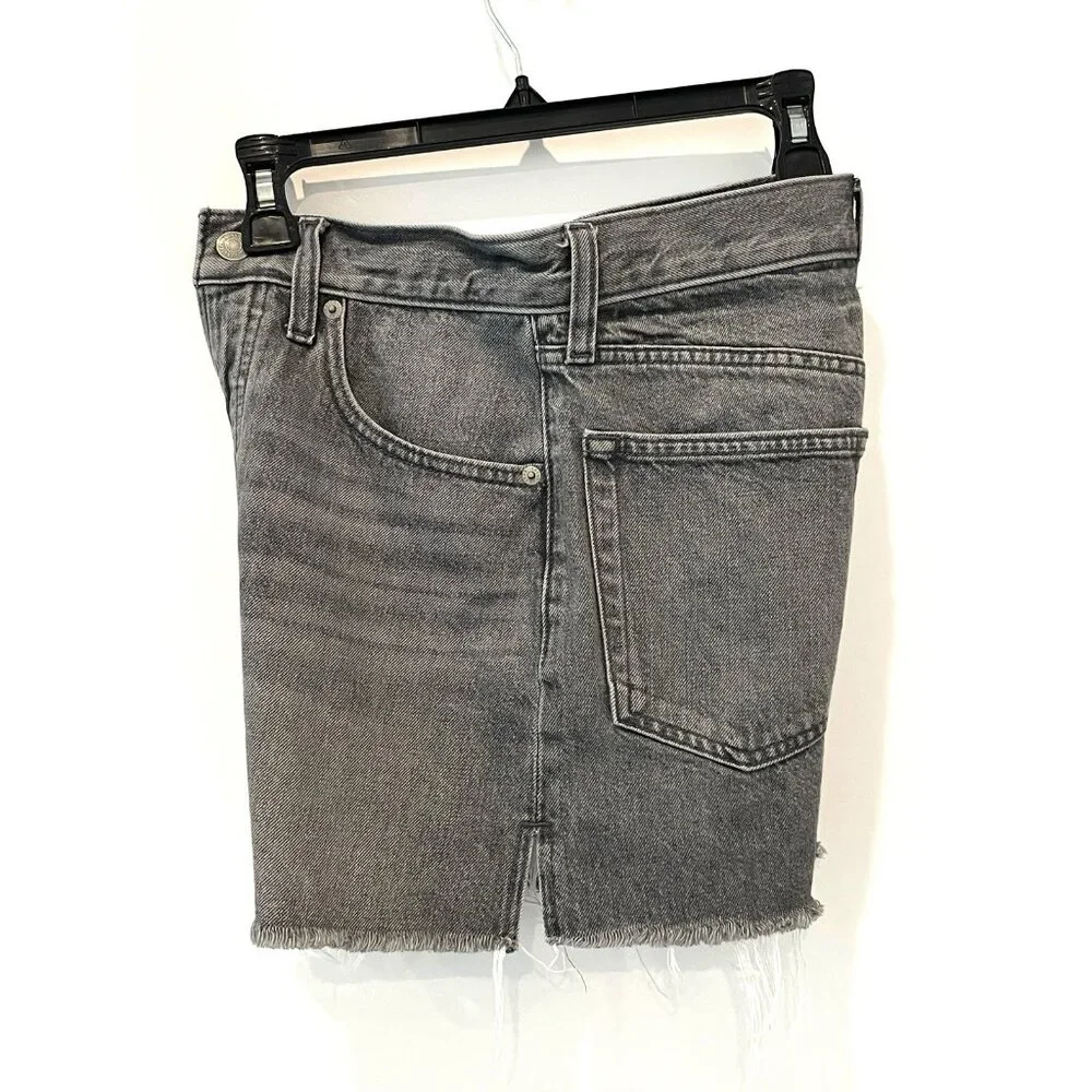 Lucky Brand Women’s Denim Jean Traveler Shorts Sz 0 Gray/Black Distress Frayed - Picture 5 of 14